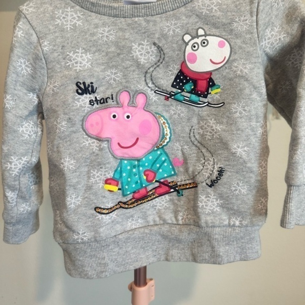 Peppa Pig Ski Star Grey Sweatshirt
